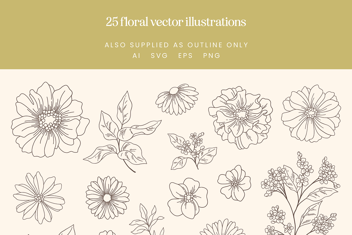 Summer Floral Patterns and Vectors, a Decorative Illustration by Emma Webb Studio (Photo 12 of 14)