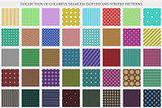 Color dot stripe seamless patterns, a Pattern Graphic by ExpressShop (Thumbnail 1 of 5)