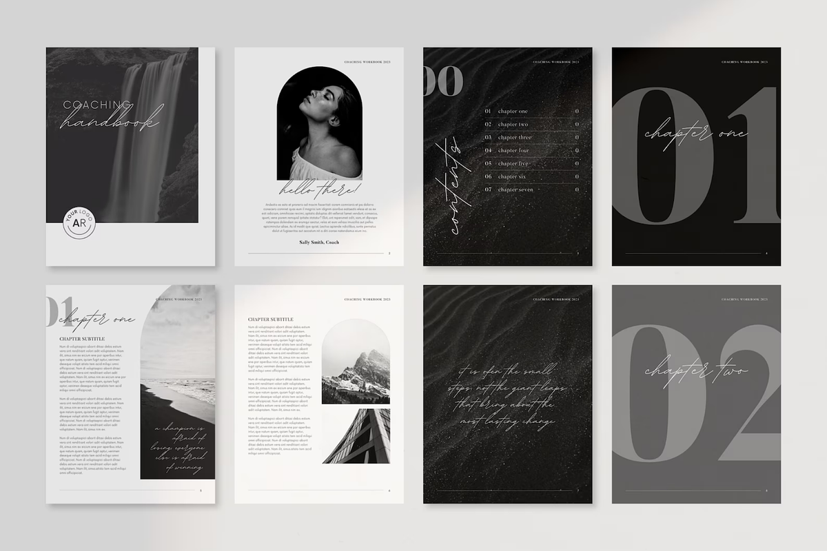 Black and White Ebook Template, a Marketing Template by frommakertomaker (Photo 3 of 10)