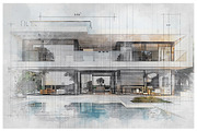 House Concept Sketch Art Effect, an Action Add-On by MRI STUDIO (Thumbnail 16 of 29)