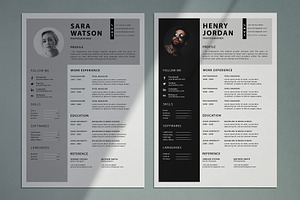 Stylish Minimalist Resume / CV