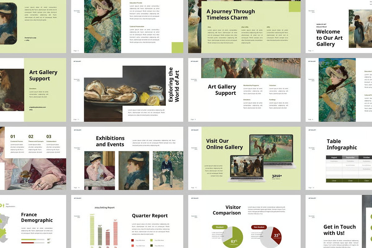 Art Gallery Google Slides Powerpoint, a Presentation Template by Fit-tee (Photo 2 of 2)