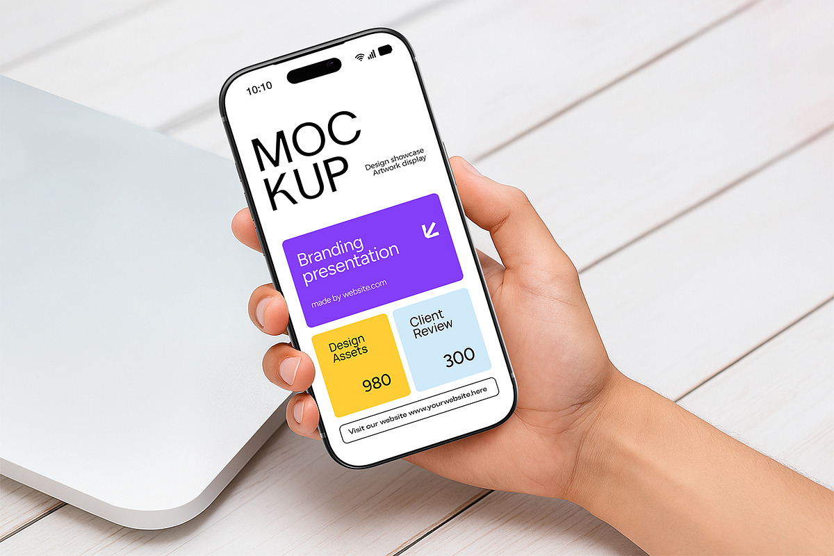 Holding iPhone 17 Pro Max Mockup, an iPhone Mockup by RamStudio2 (Photo 3 of 11)