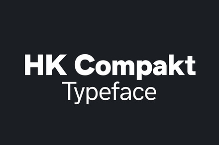 HK Compakt Typeface
