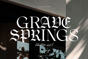 Grave Springs Modern Blackletter