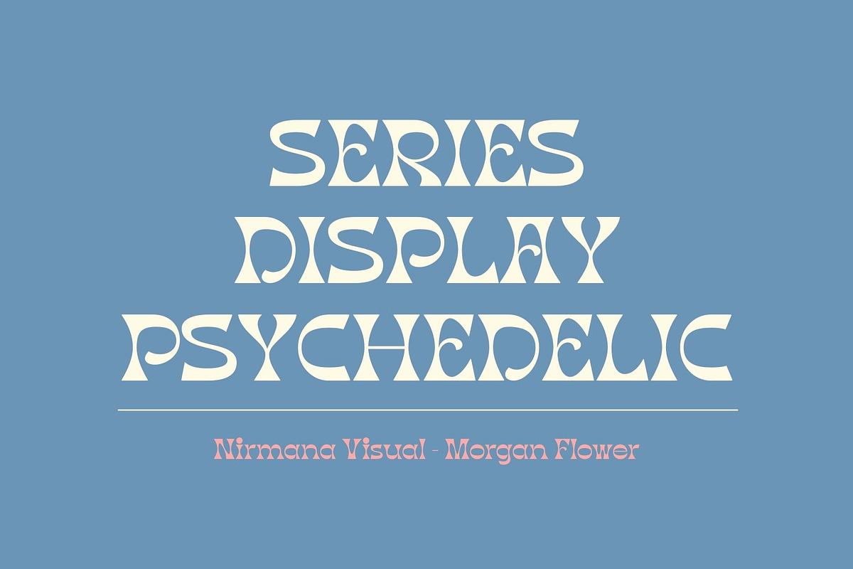 Morgan Flower - Retro Psychedelic, a Font by Nirmana Visual (Photo 8 of 11)