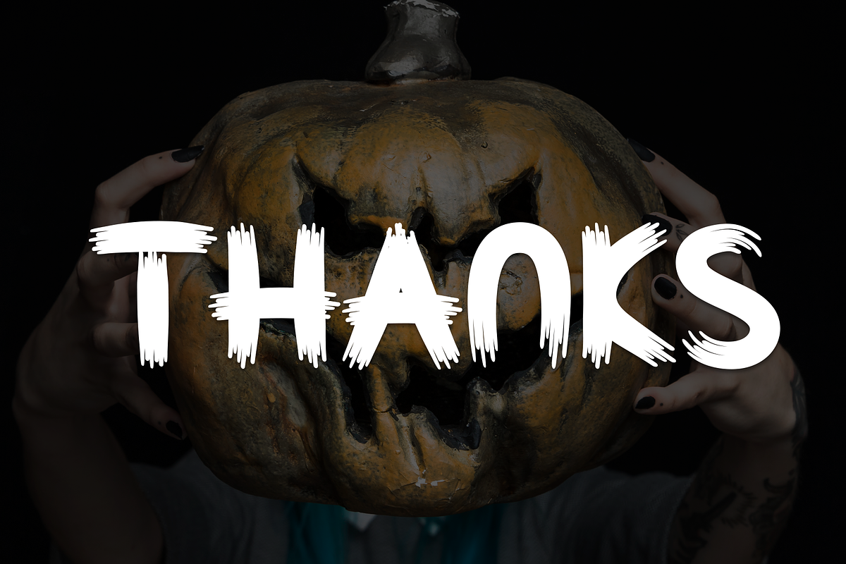Spooky Things | Script Font, a Script Font by Scratchones (Photo 6 of 8)