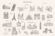 Our Honeymoon in Europe. Doodles., an Object Illustration by Designwork (Thumbnail 2 of 9)