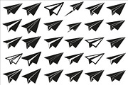 Simple black airplane icon symbol, an Illustration by Amazin_art (Thumbnail 1 of 21)