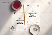Two A5 Watercolor Paper Mockup, a Product Mockup by Custom Scene (Thumbnail 10 of 10)