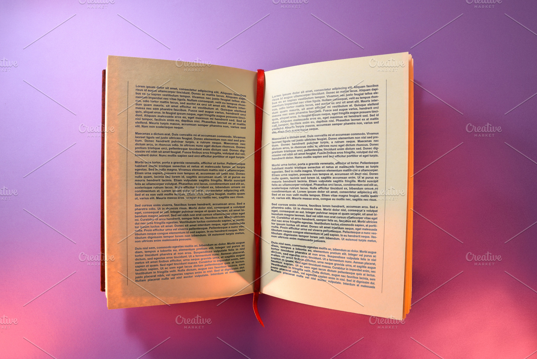Open book written with log tape isolated with purple background, an Arts & Entertainment Photo by Davizro's Market