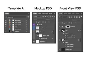 Window Box Mockup Template