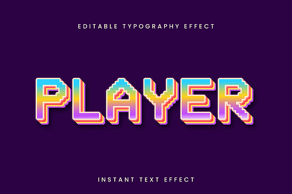 Retro Pixel 3D Text Effect preview 3