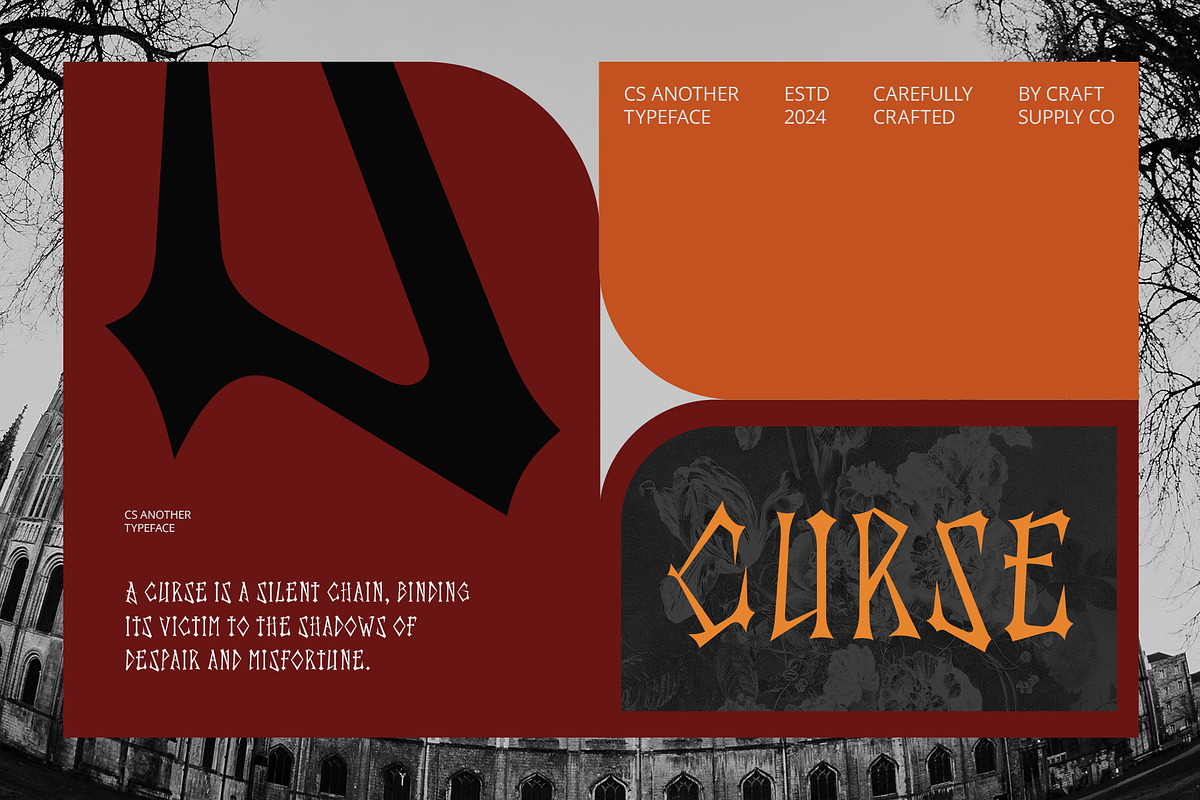 CS Another – Gothic Font, a Sans Serif Font by Craft Supply Co. (Photo 2 of 8)