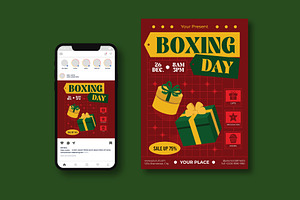 Boxing Day Flyer, a Flyer Template by iDoodle Studio