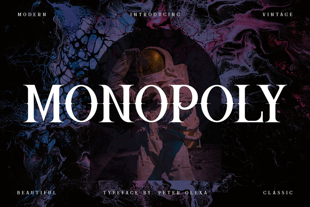 Monopoly - Vintage Serif Font, a Serif Font by JumboDesign (Photo 1 of 7)