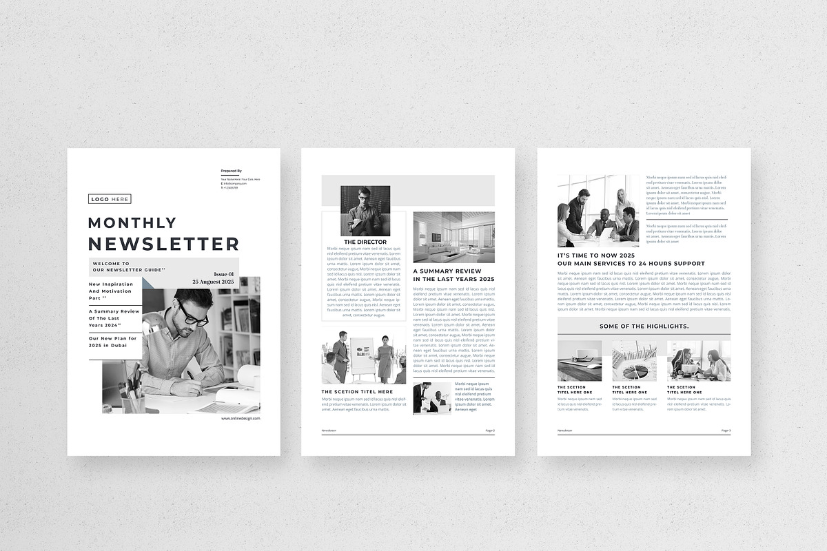 Newsletter | MS Word & Indesign, a Brochure Template by obayes (Photo 2 of 10)