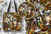 Designer Doodle Seamless Patterns, a Pattern Graphic by BALABOLKA (Thumbnail 4 of 8)