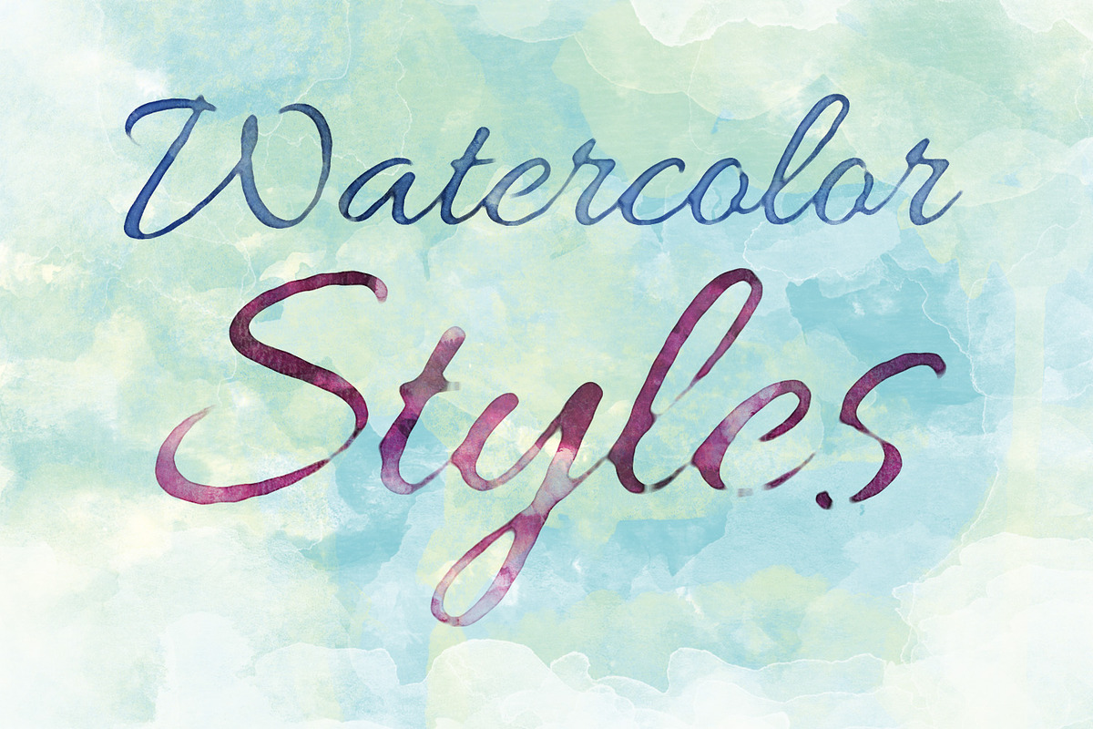 Watercolor Text Effects preview 7