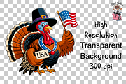 Patriotic Turkey Sublimation PNG, a Graphic by Clipart Bloom (Thumbnail 10 of 11)