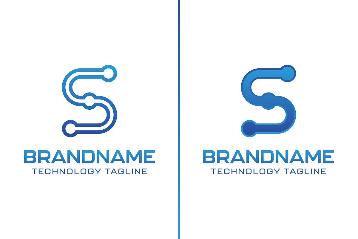Letter S Technology Logo, a Branding & Logo Template by Pray Art Design Studio