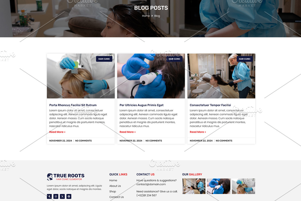 Hair Clinic WooCommerce Template, a WordPress Template by HasnainDEV (Photo 4 of 5)