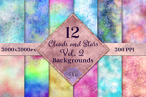 Clouds And Stars Vol. 2 Backgrounds