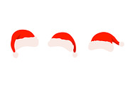 Santa Claus hat background set with, an Object Illustration by Zaie (Thumbnail 1 of 3)