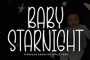 Baby Starnight | Script Font, a Script Font by Scratchones (Thumbnail 1 of 8)