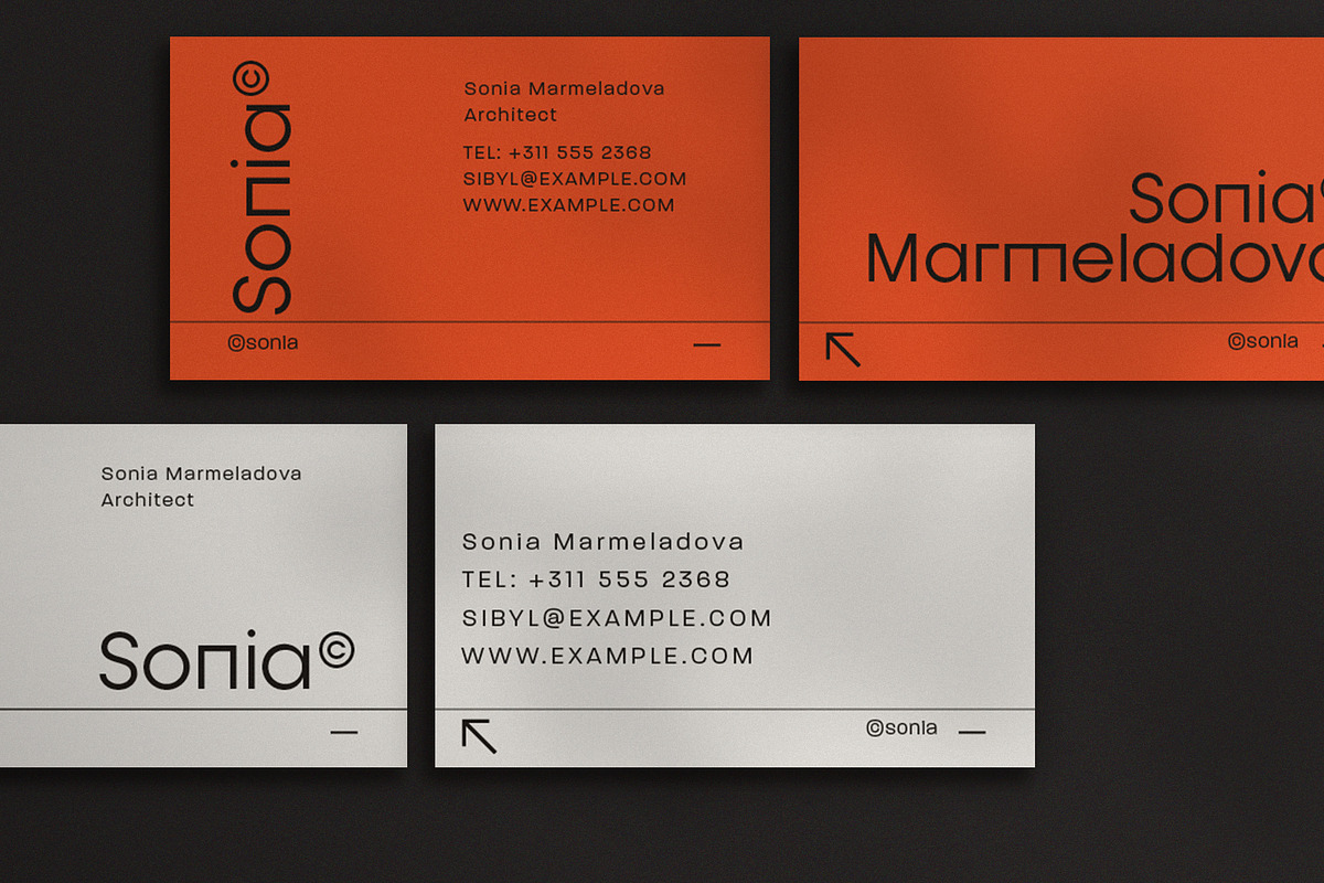 Orange & Ivory Corporate Business, a Business Card Template by wavebreak