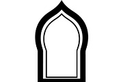 Minimal Islamic Arch Silhouette, an Object Graphic by Creativeshirt (Thumbnail 17 of 17)