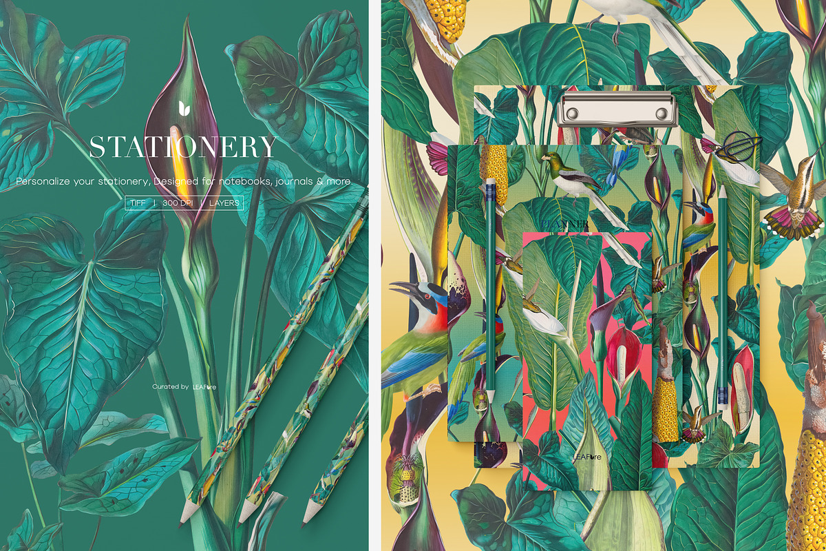 Exotic Tropical Patterns & Motifs, a Pattern Graphic by LEAFure (Photo 10 of 13)