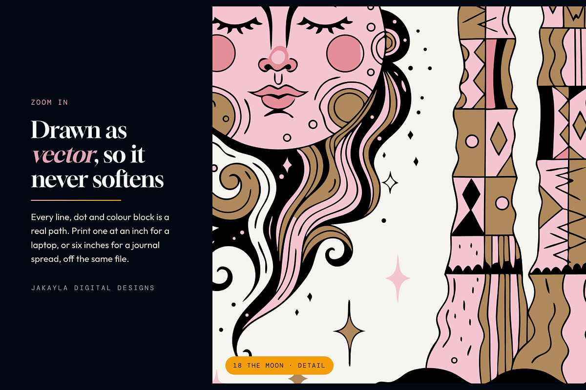 78 Tarot Card Sticker Sheets, an Object Graphic by Jakayla Digital Co (Photo 10 of 18)