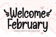 Welcome February | Script Font, a Script Font by Scratchones (Thumbnail 1 of 9)