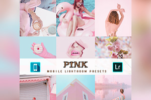 3 Mobile Lightroom Presets Pink