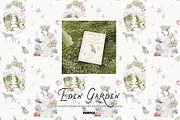 Eden Garden: Watercolor Clipart, an Object Graphic by Purple (Thumbnail 3 of 11)