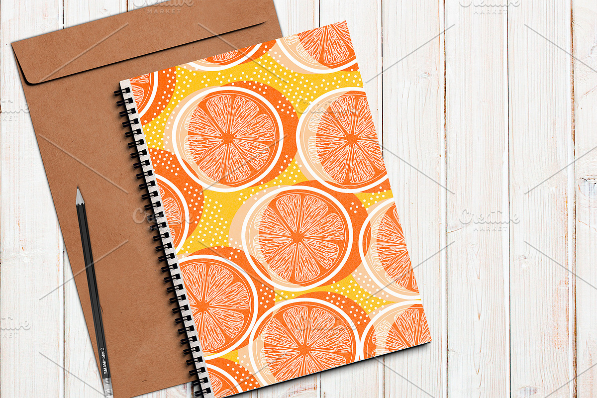 CITRUS lemonade patterns, a Pattern Graphic by Retro Graphic Box (Photo 5 of 6)