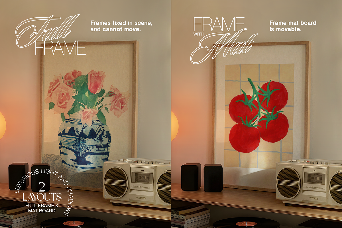 DIN A Leaning Frame Mockup (PSD), an Advertising Mockup by WasMockups (Photo 4 of 6)