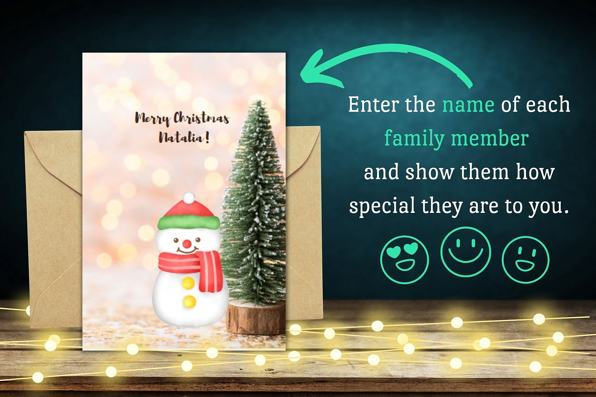 Christmas Card Templates Canva Set, a Card Template by Ellis Art (Photo 2 of 5)