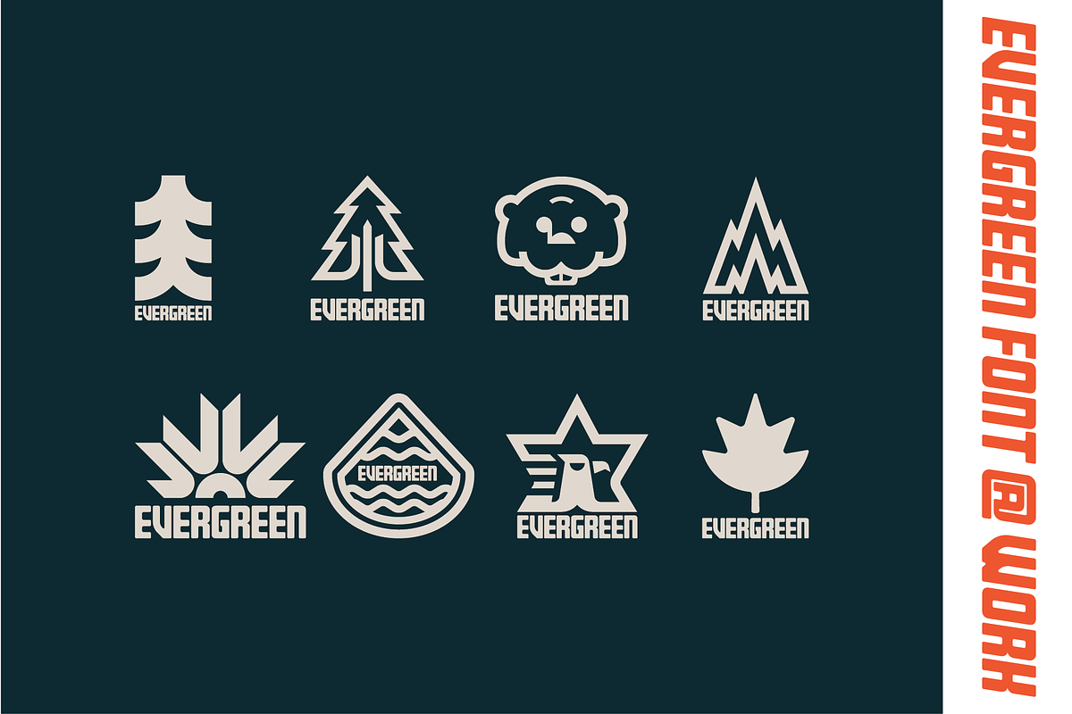 Evergreen Font | 7 Bold Styles, a Sans Serif Font by Bend Industries (Photo 6 of 7)