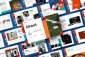 Direct – Business PowerPoint Templat, a Presentation Template by Dens Creative Studio