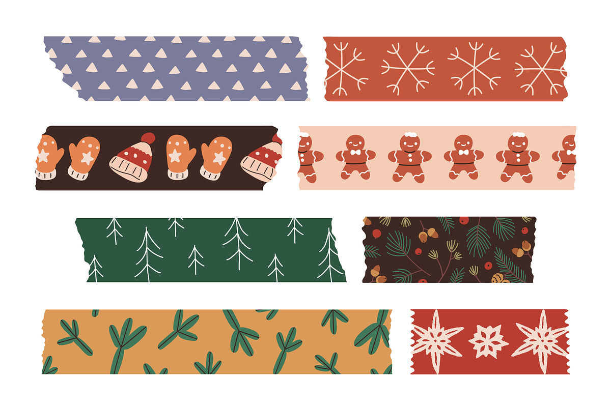 Christmas decorative washi tapes set, a Decorative Illustration by Good Studio (Photo 3 of 4)