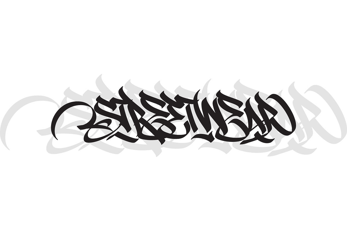 Chiloe - Graffiti typeface, a Blackletter Font by Ridha-38.lineart (Photo 7 of 15)