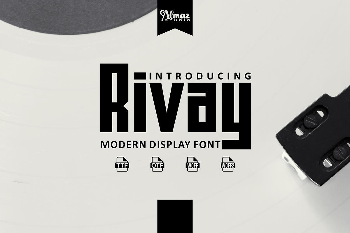 Rivay, a Sans Serif Font by almazstudio (Photo 1 of 10)