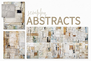 Scrappy Abstract Paintings