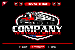 American Logging Truck Logo