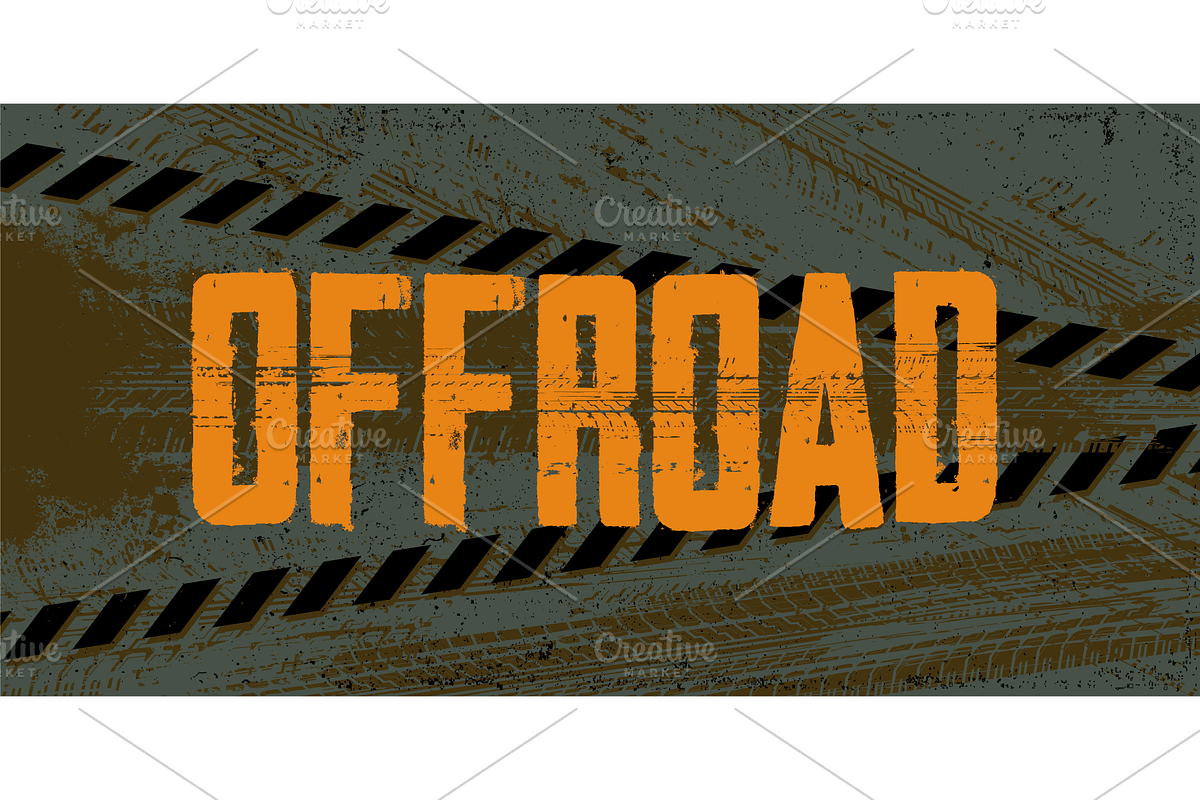 Car tire tracks texture set, a Texture Illustration by SergeyBitos (Photo 3 of 12)