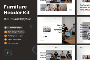 Furna - Furniture Website Header Kit