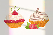 Cakes ice cream desserts cake slices, a Food Illustration by Neliakott ♥ (Thumbnail 3 of 11)