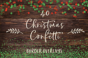 40 Christmas confetti borders, a Pattern Graphic by Paper Farms (Thumbnail 1 of 5)